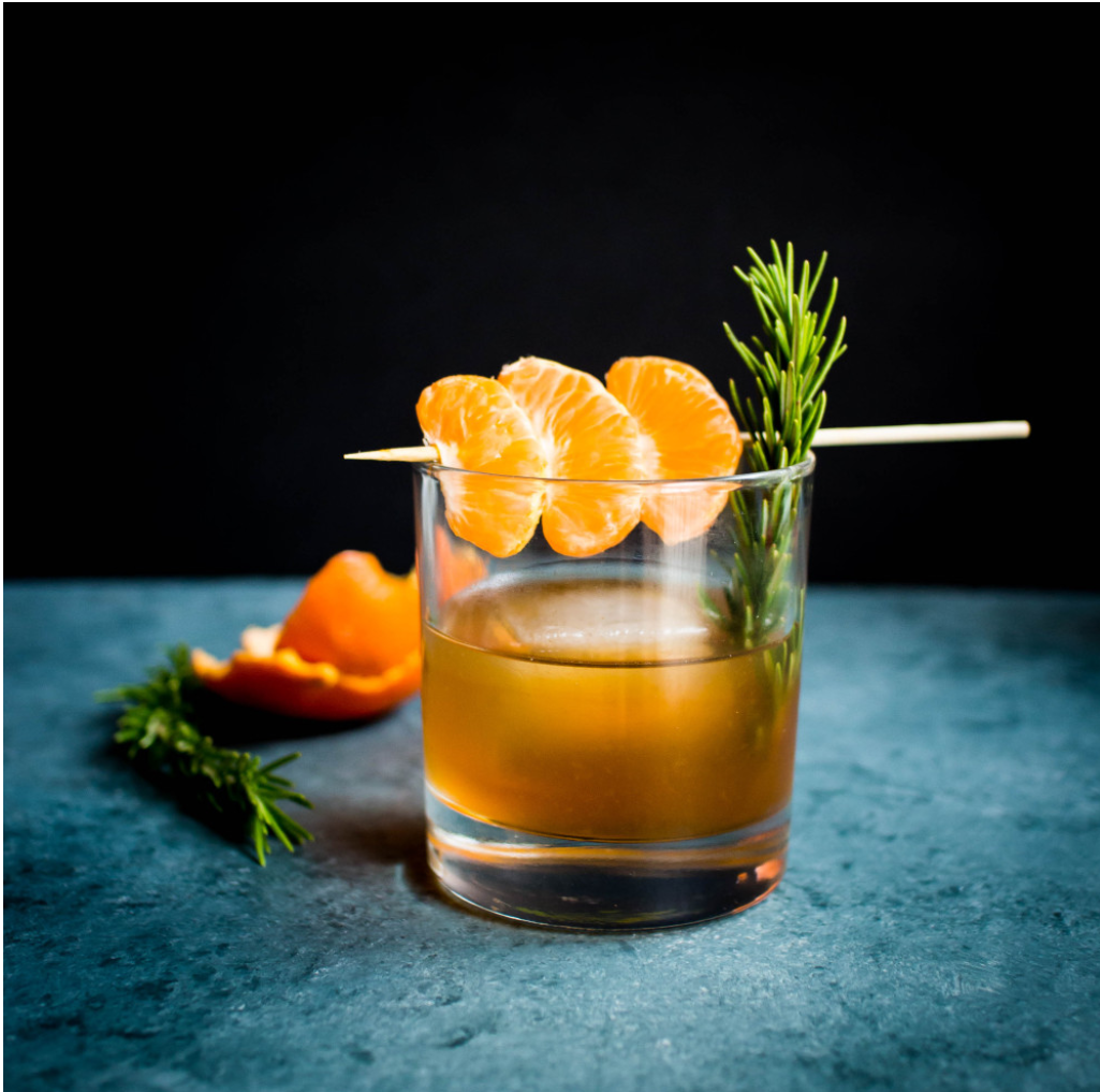 Tangerine, Honey and Rosemary Old Fashioned