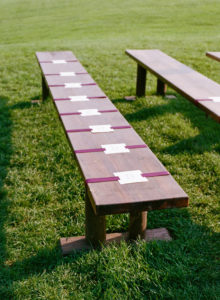 ceremony bench seating