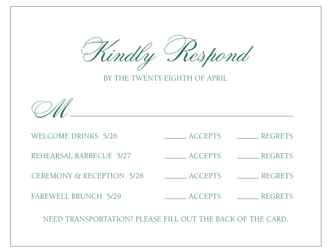 8 Questions To Ask Before Ordering Your RSVP Cards I The Girlbossbride