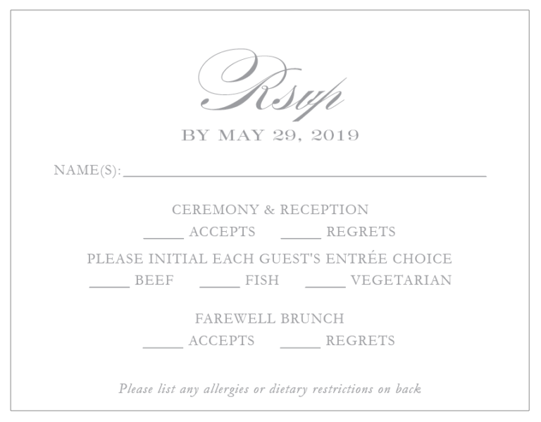 8 Questions To Ask Before Ordering Your RSVP Cards I The Girlbossbride