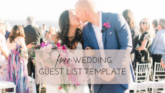 The Wedding Guest List Template planner Lo McShay of The Girlbossbride Guide uses to organize guest lists, track RSVP's and every other piece of guest info you'll need.